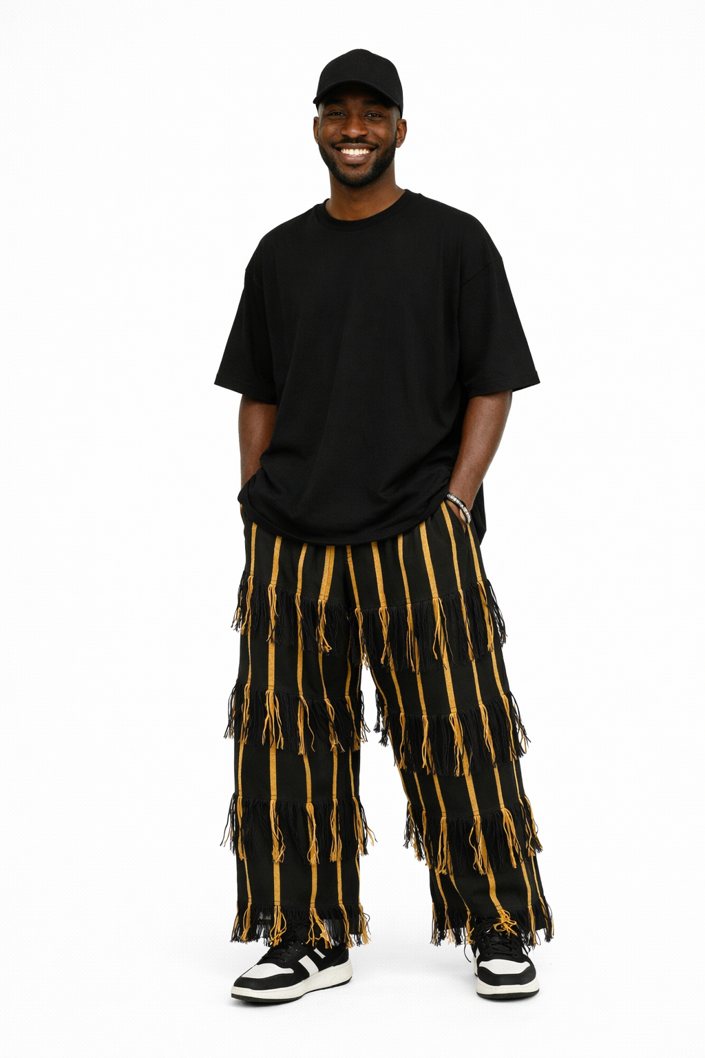 Aso-Oke Fringe Pant