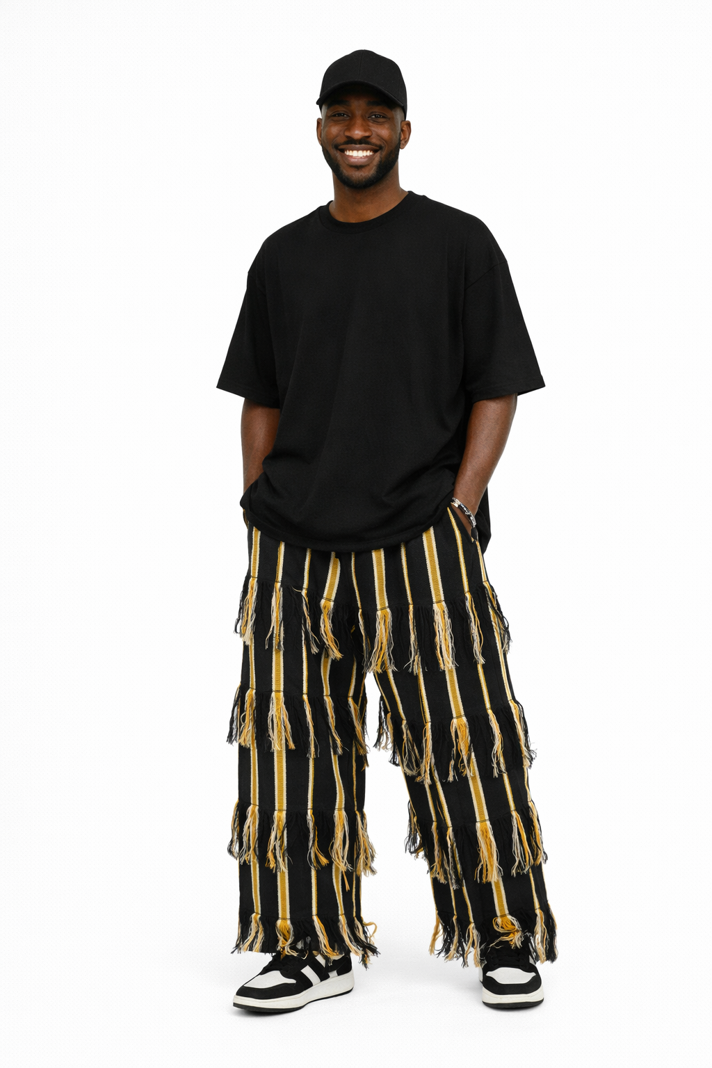 Aso-Oke Fringe Pant