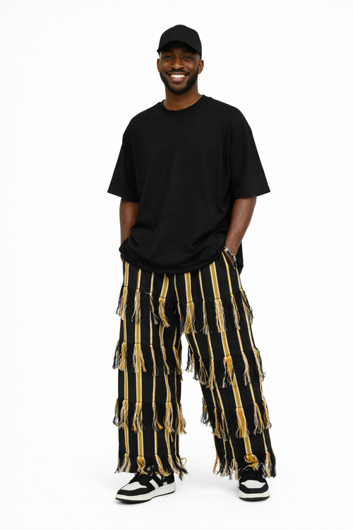 Aso-Oke Fringe Pant