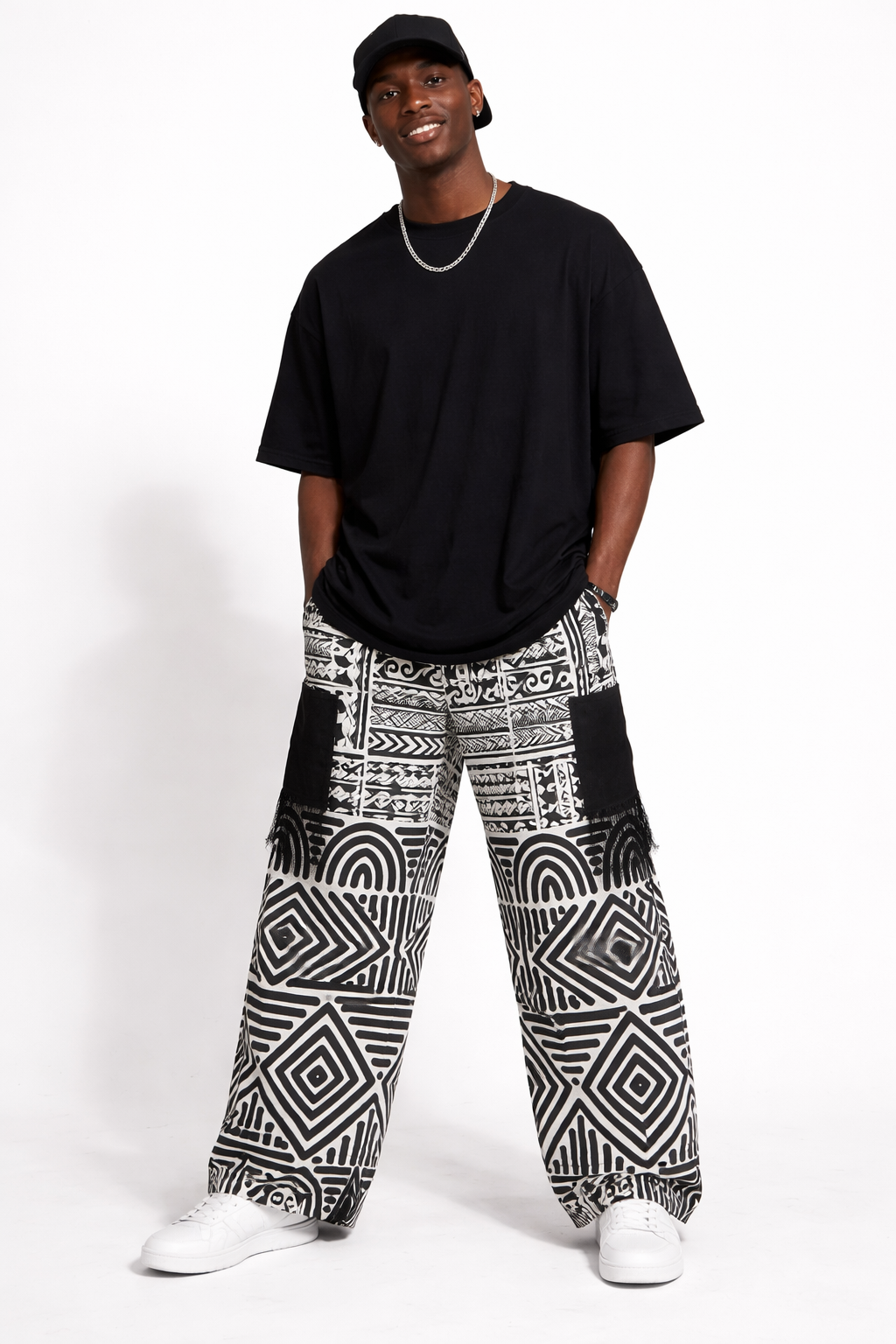 Black & White Tribal Prints Pant