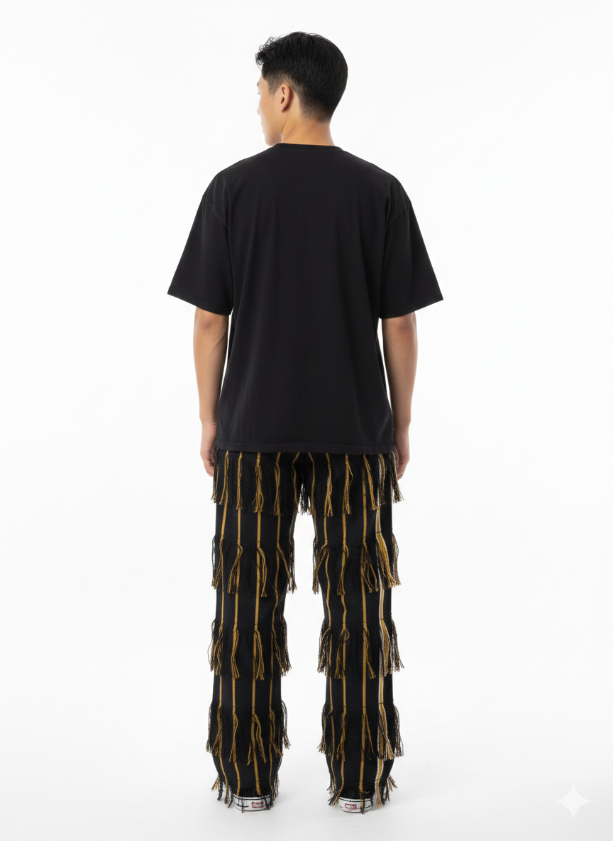 Aso-Oke Fringe Pant
