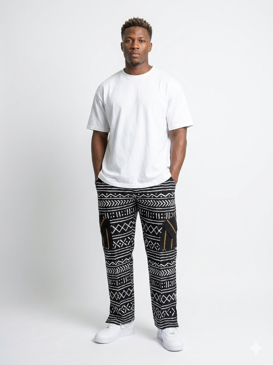 Rhythm Afro Print Cargo Pants