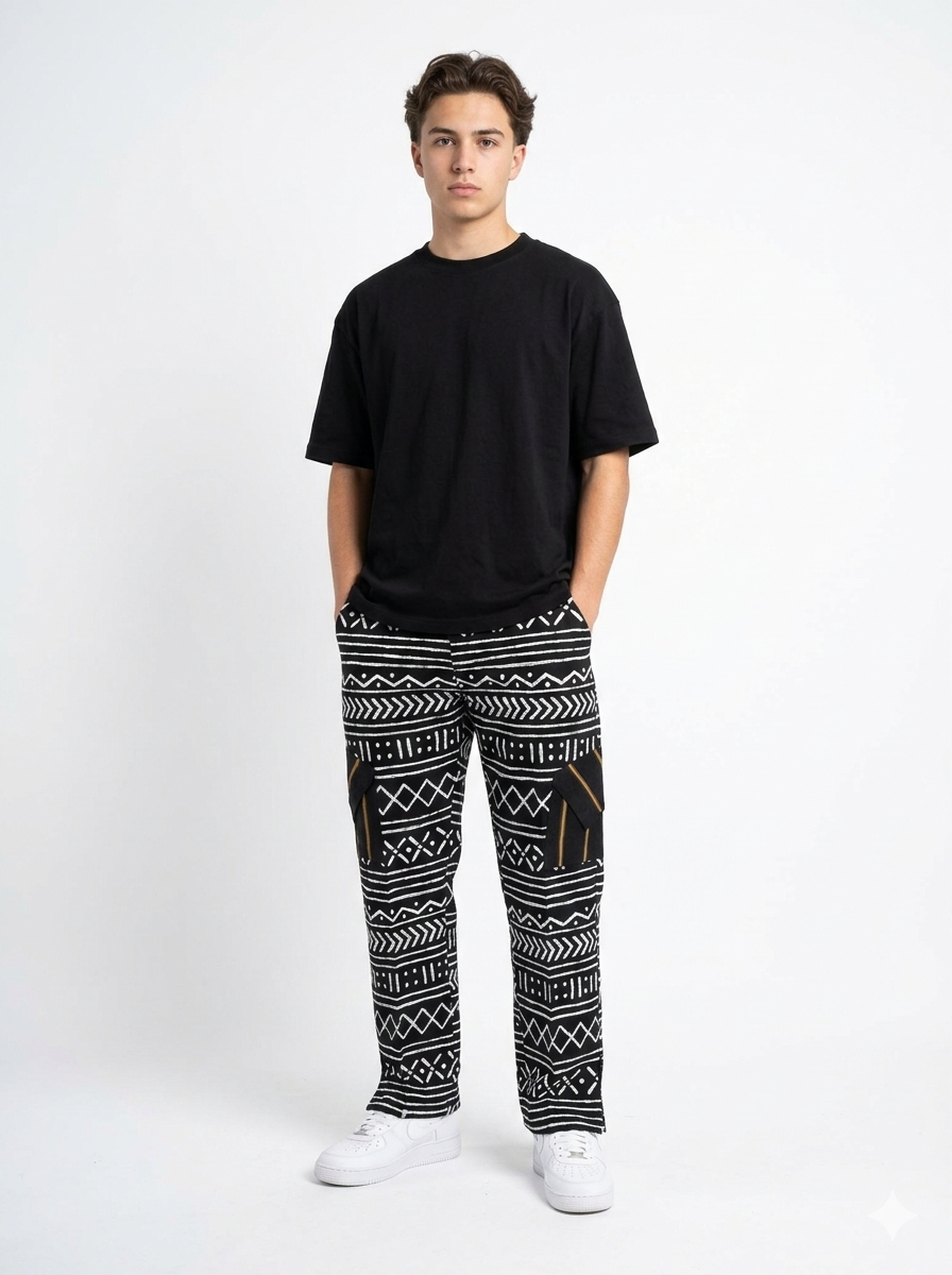 Rhythm Afro Print Cargo Pants