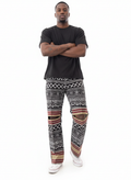 Black & White Ankara Tribal Print