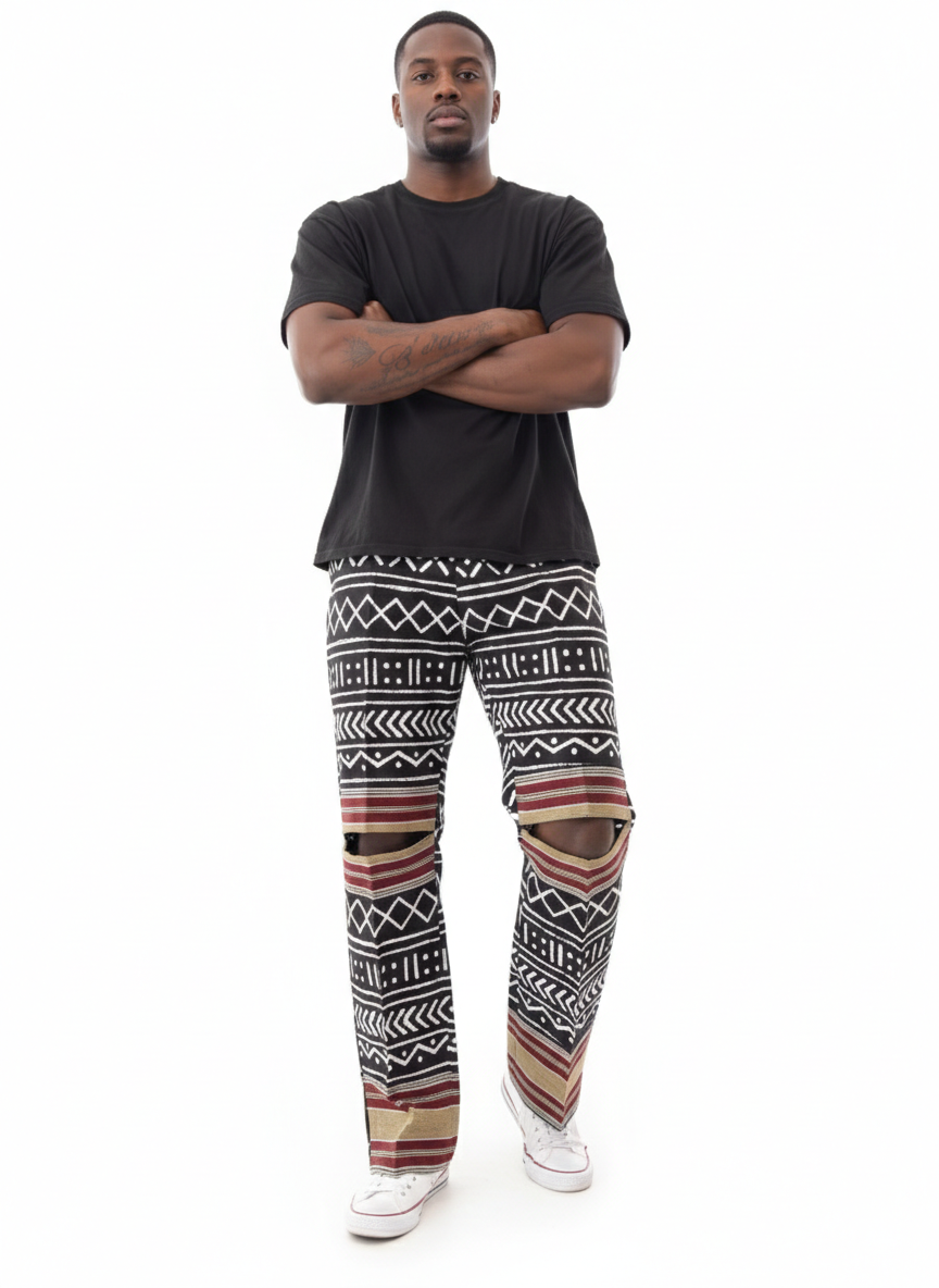 Black & White Ankara Tribal Print